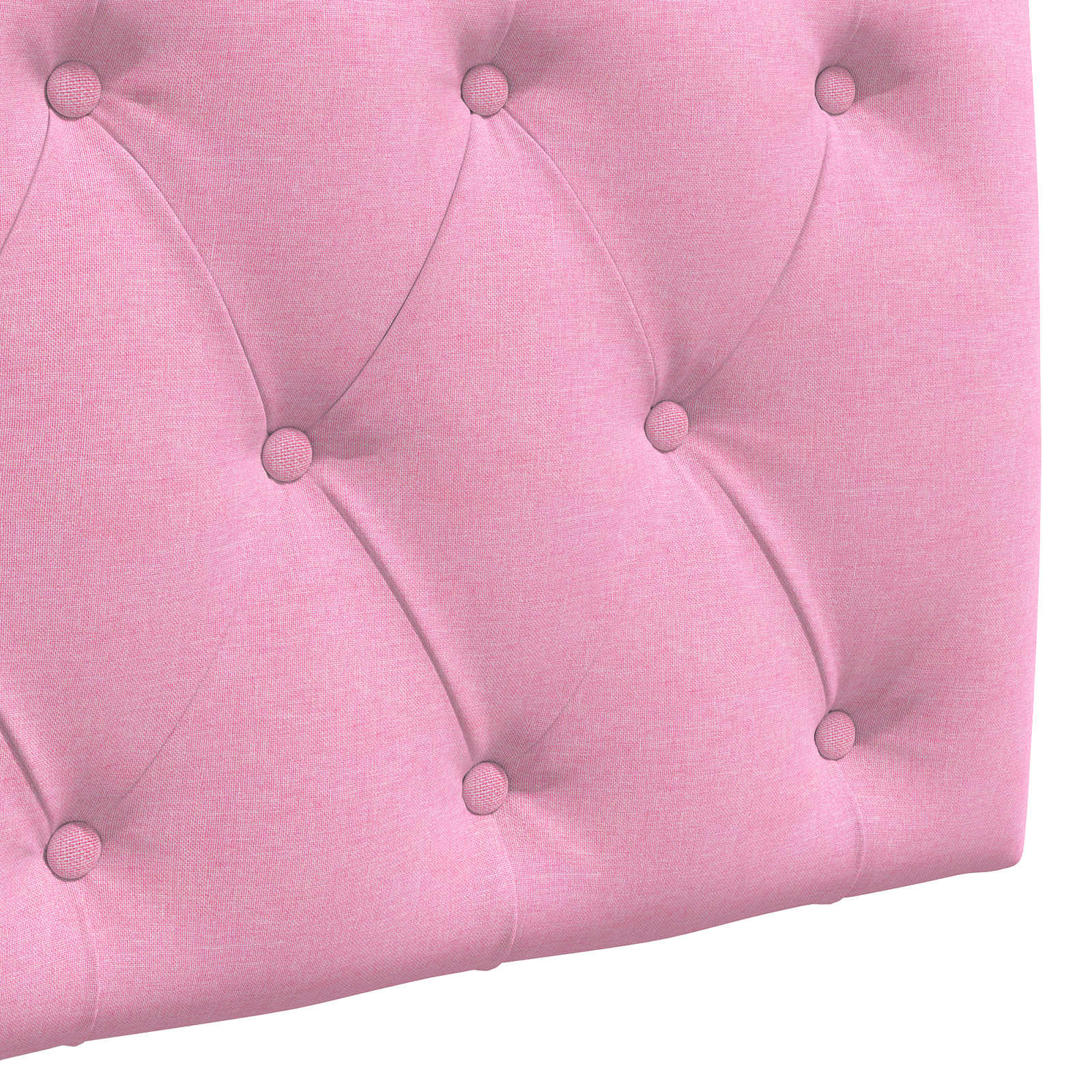 Hängendes Kopfteil Rosa Stoff
