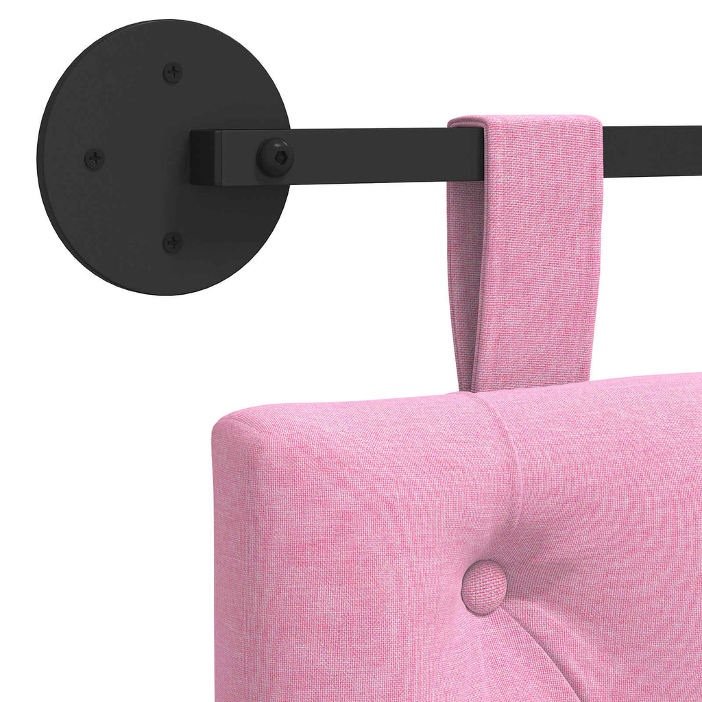 Hängendes Kopfteil Rosa Stoff