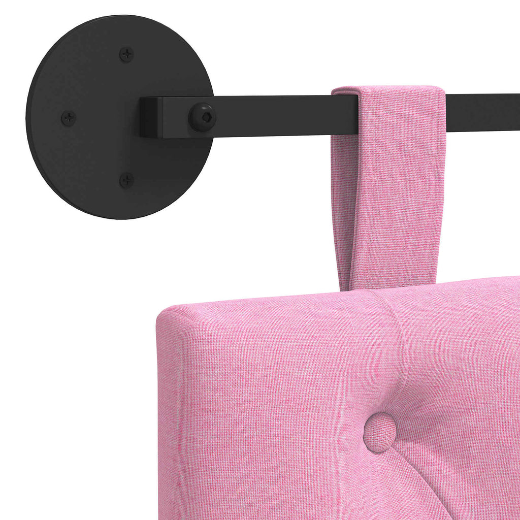 Hängendes Kopfteil Rosa Stoff