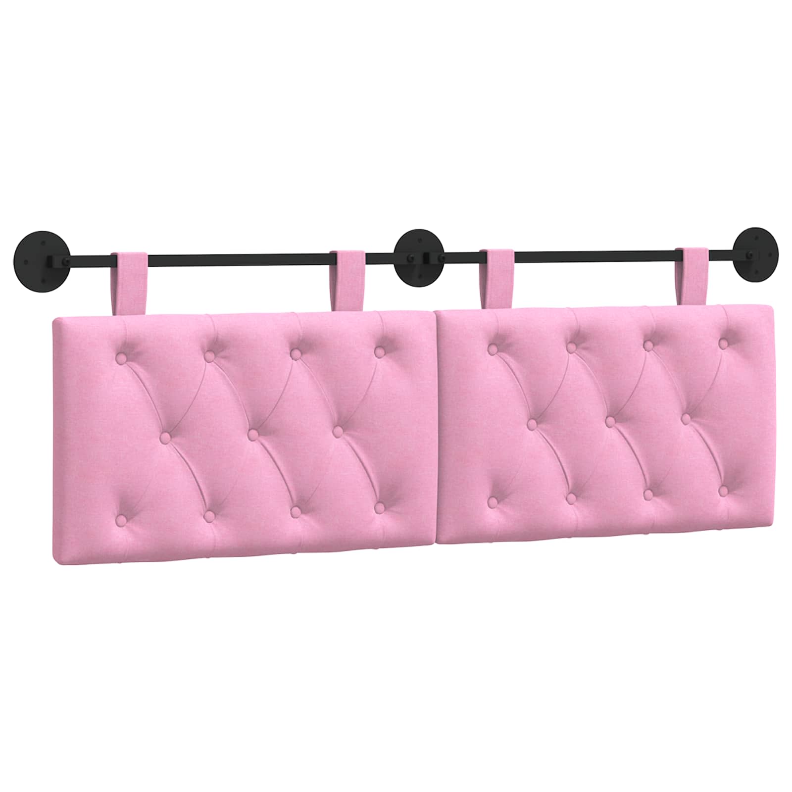 Hängendes Kopfteil Rosa Stoff