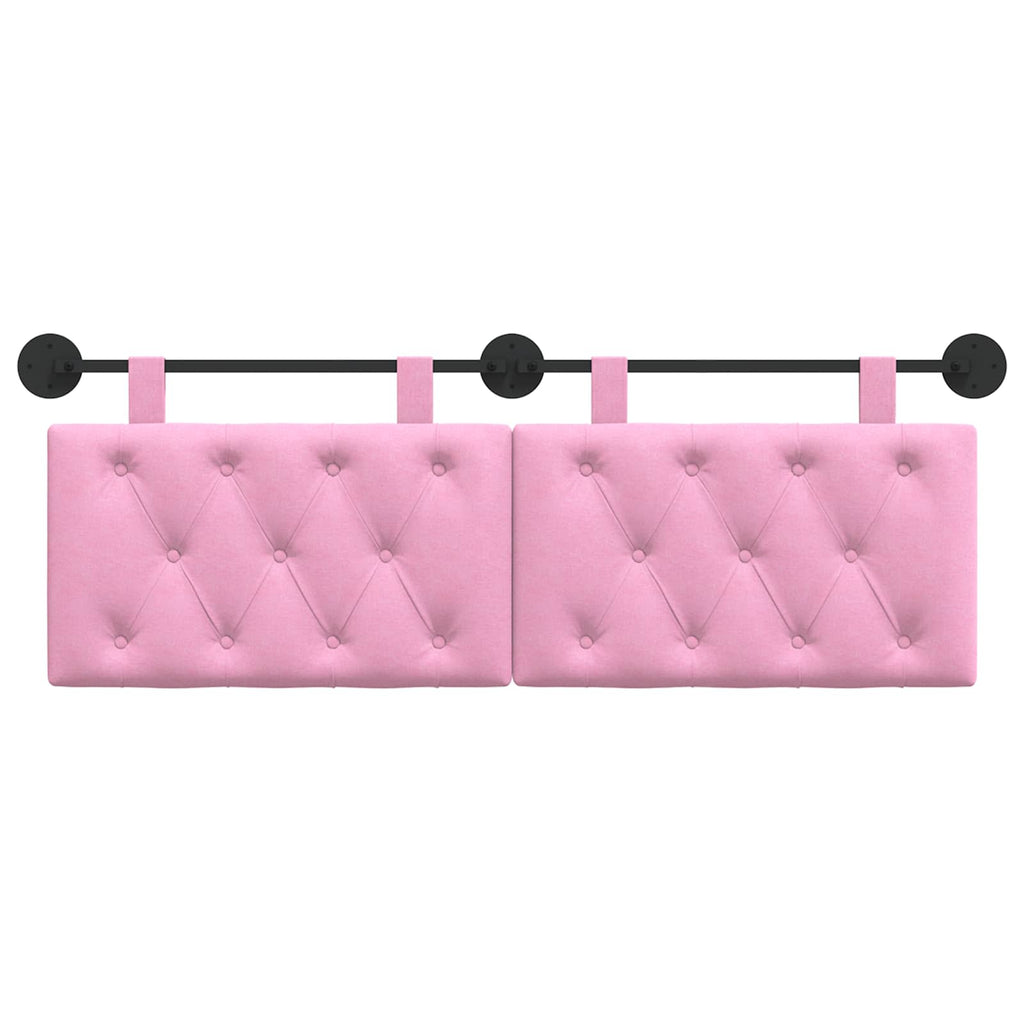 Hängendes Kopfteil Rosa Stoff