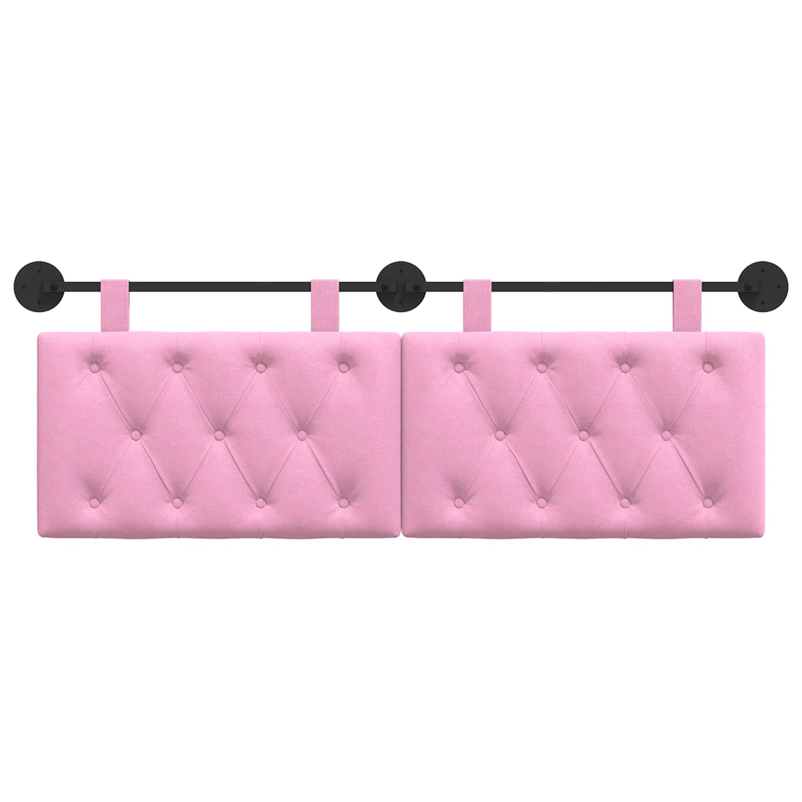 Hängendes Kopfteil Rosa Stoff