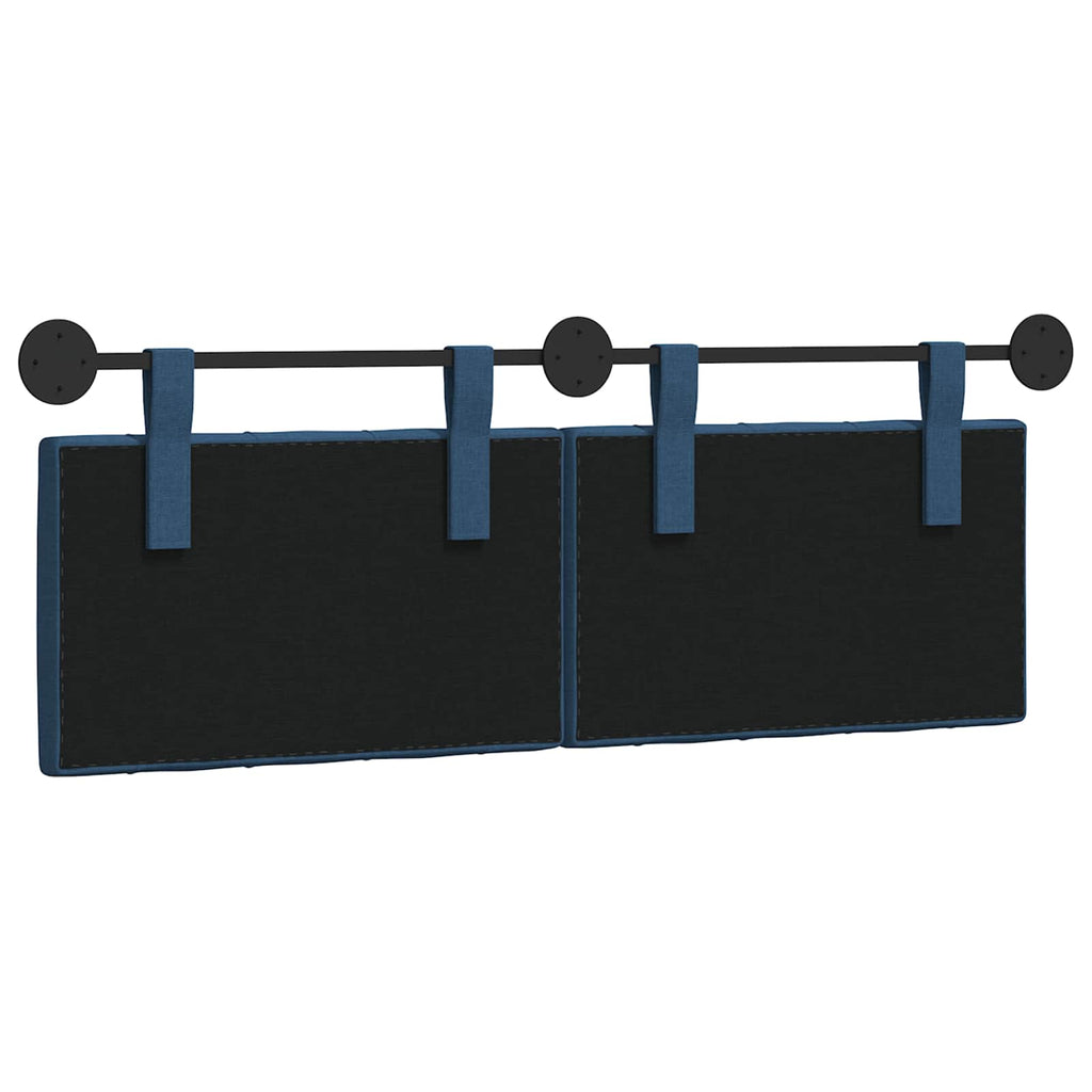 Hängendes Kopfteil Blau Stoff