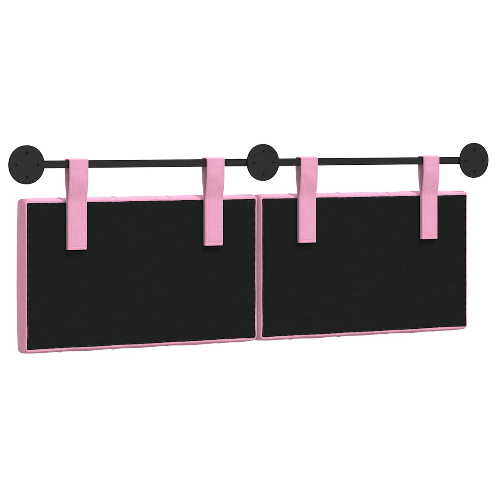 Hängendes Kopfteil Rosa Stoff