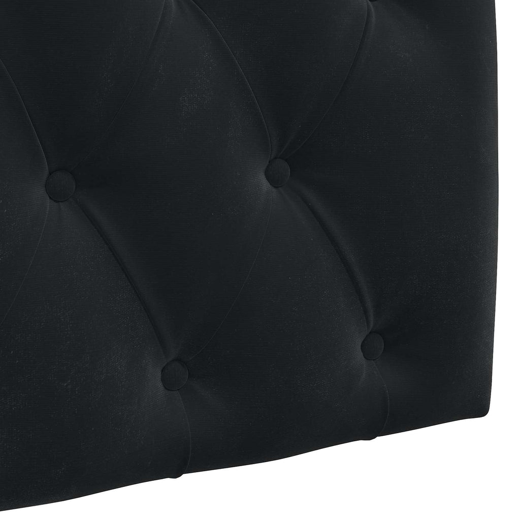 Hängendes Kopfteil Mit LED Licht Schwarz Samt