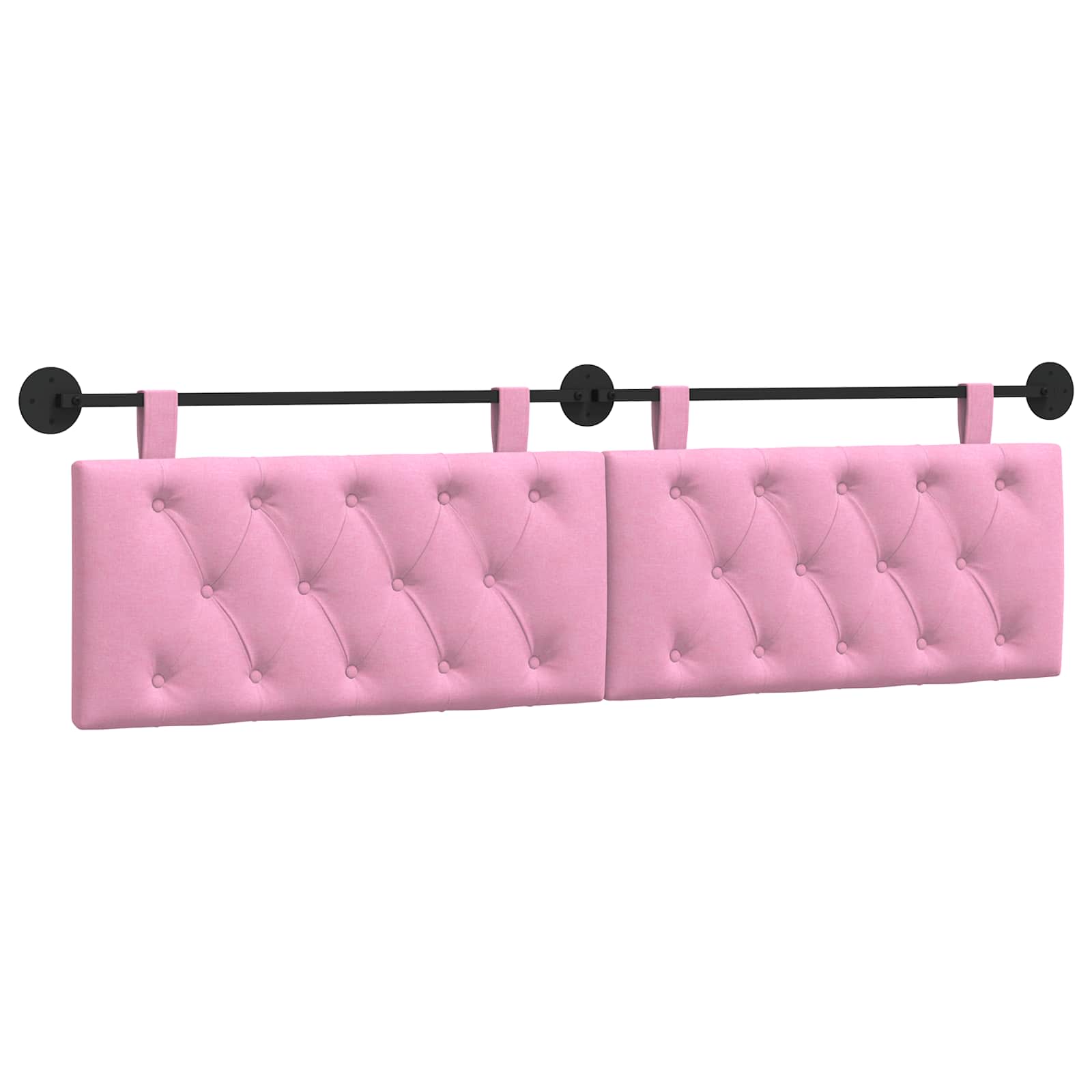 Hängendes Kopfteil Rosa Stoff
