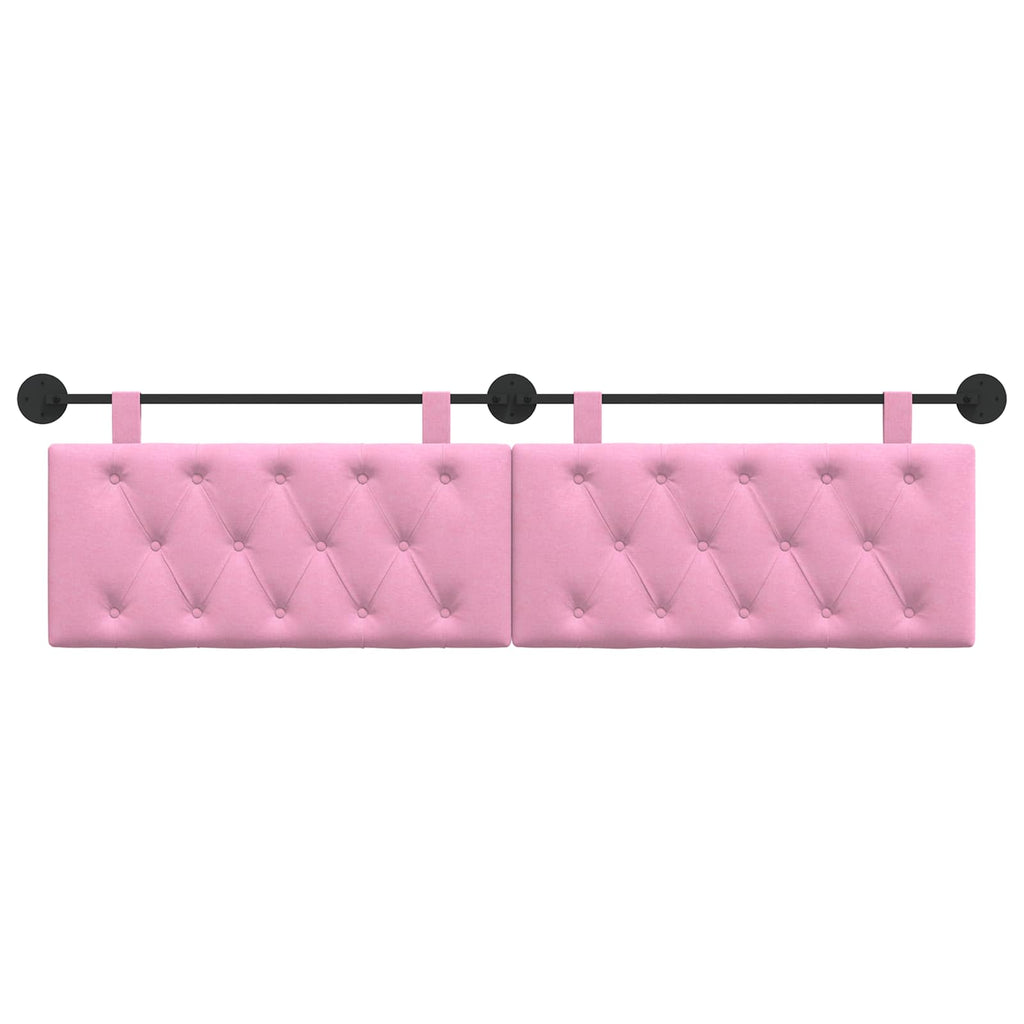 Hängendes Kopfteil Rosa Stoff