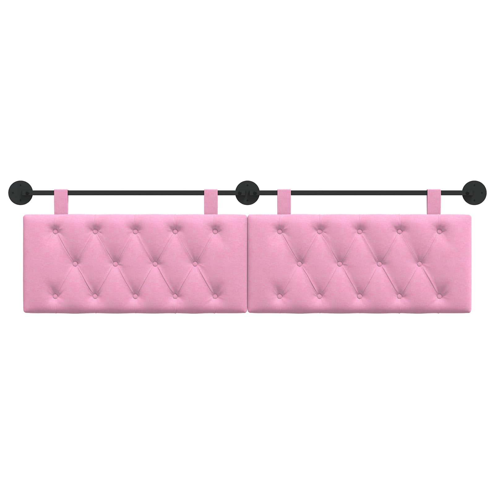 Hängendes Kopfteil Rosa Stoff