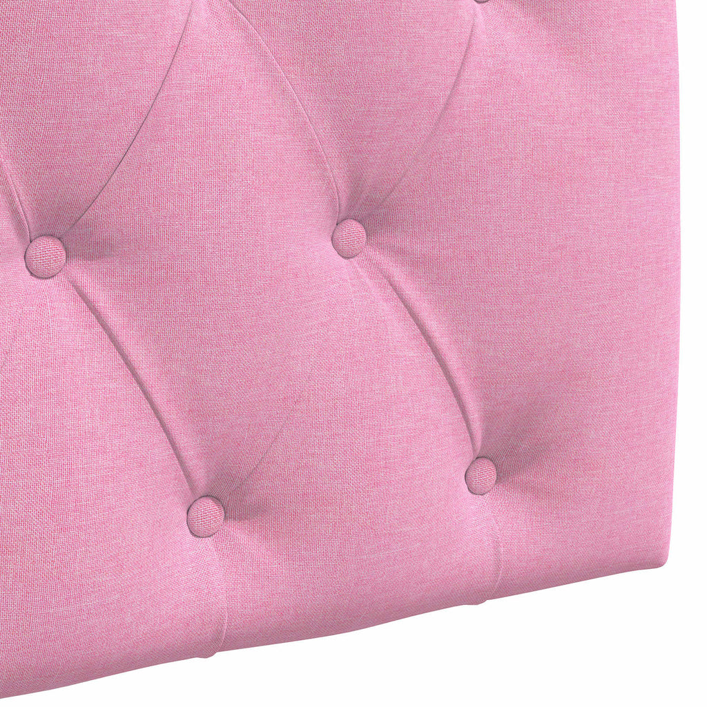 Hängendes Kopfteil Rosa Stoff