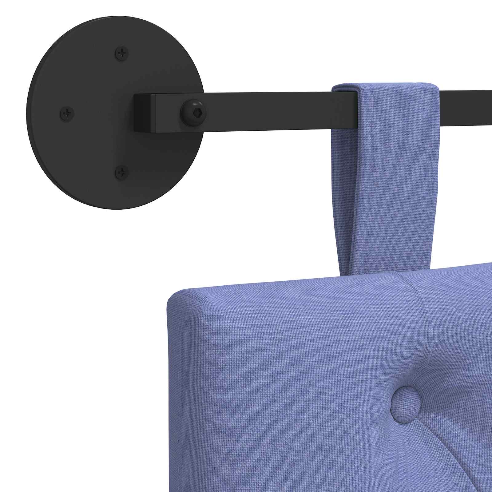 Hängendes Kopfteil Jeans blau Stoff