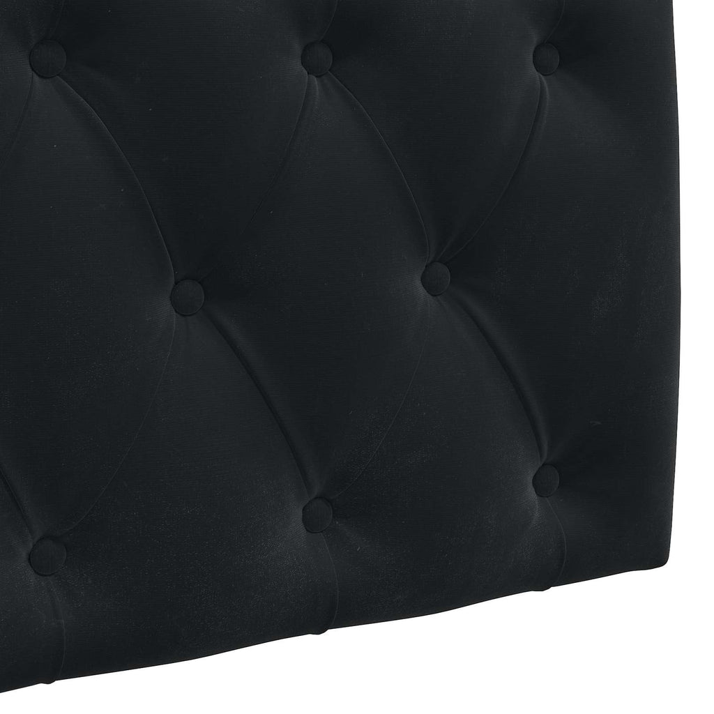 Hängendes Kopfteil Mit LED Licht Schwarz Samt