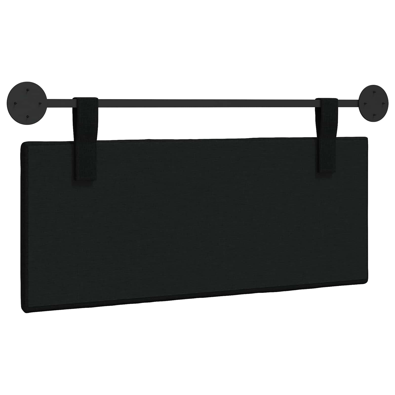 Hängendes Kopfteil Schwarz Stoff
