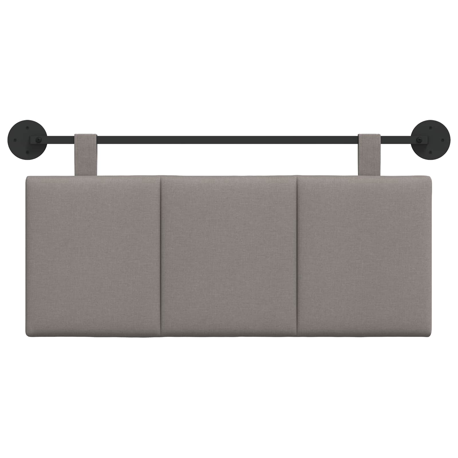 Hängendes Kopfteil Taupe Stoff