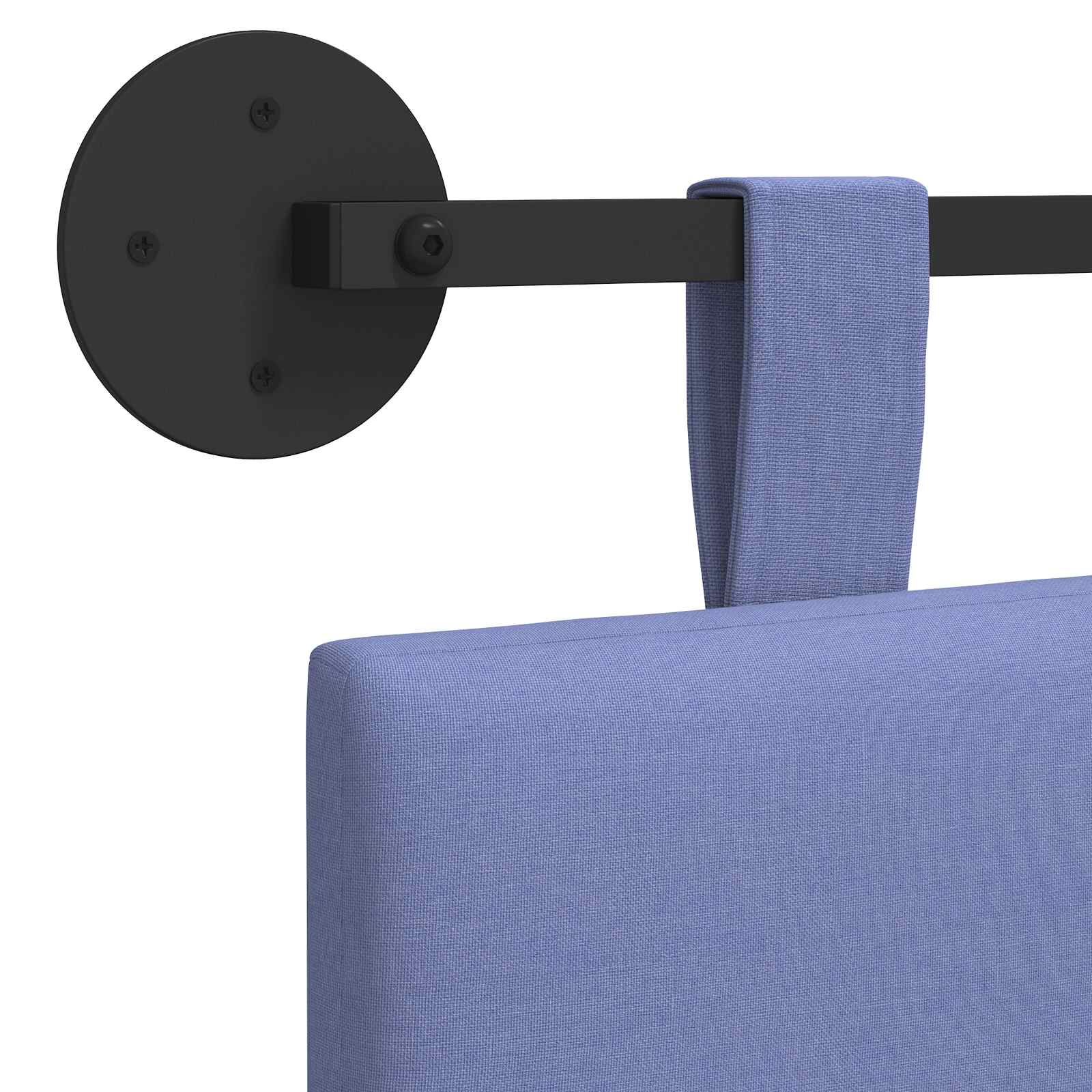 Hängendes Kopfteil Jeans blau Stoff