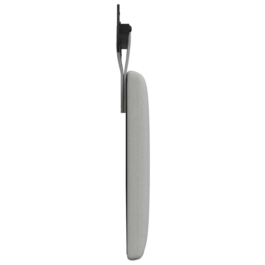 Hängendes Kopfteil Wolkengrau Stoff