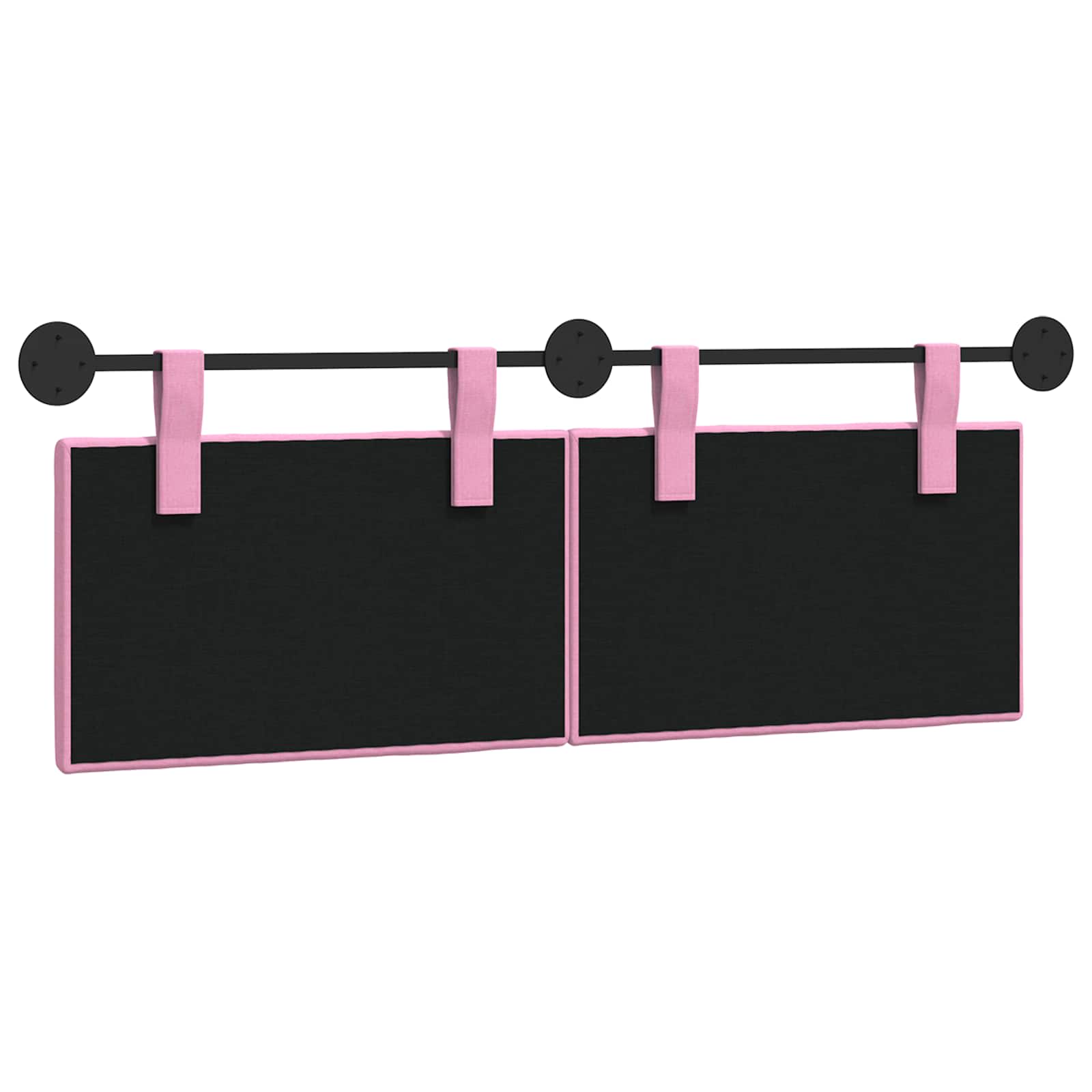 Hängendes Kopfteil Rosa Stoff
