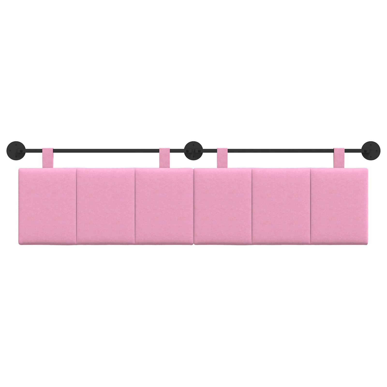 Hängendes Kopfteil Rosa Stoff