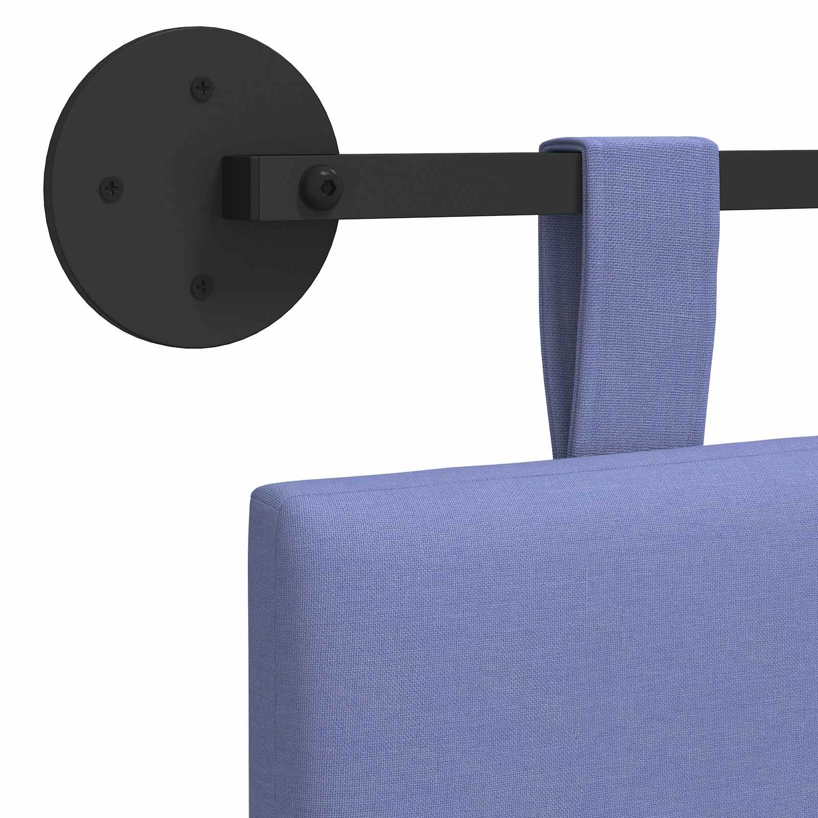 Hängendes Kopfteil Jeans blau Stoff