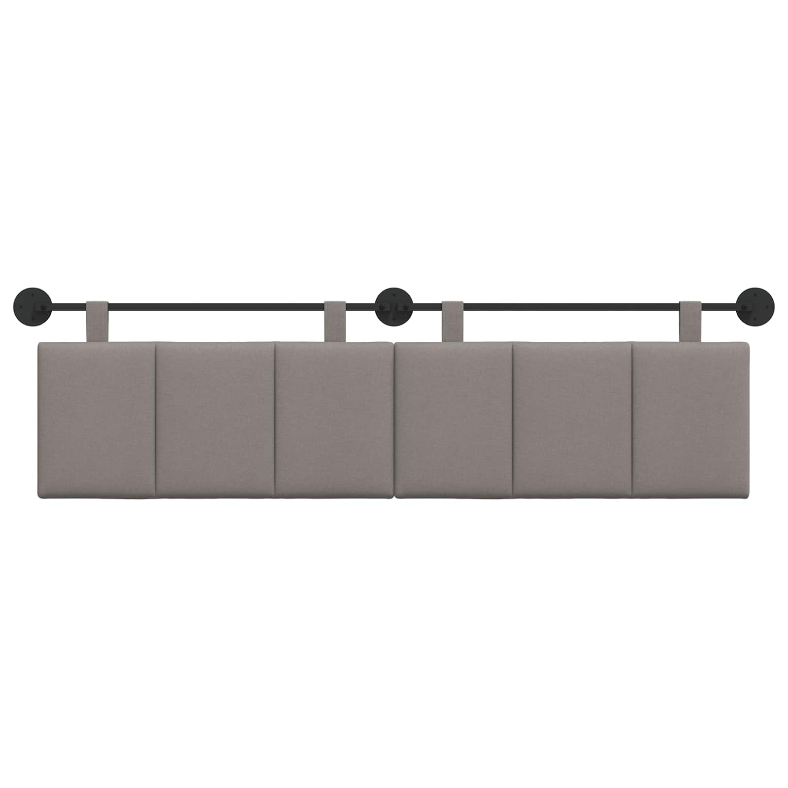 Hängendes Kopfteil Taupe Stoff