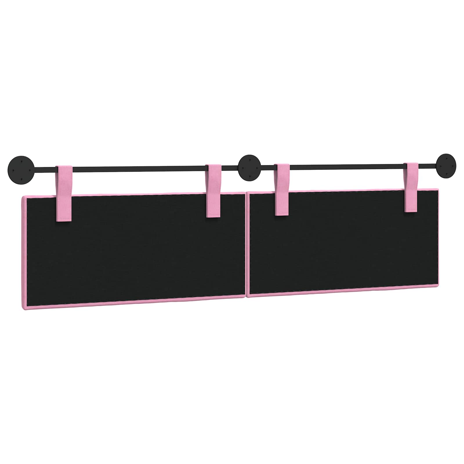 Hängendes Kopfteil Rosa Stoff