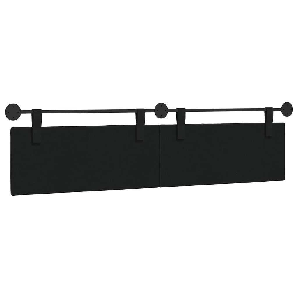 Hängendes Kopfteil Schwarz Stoff