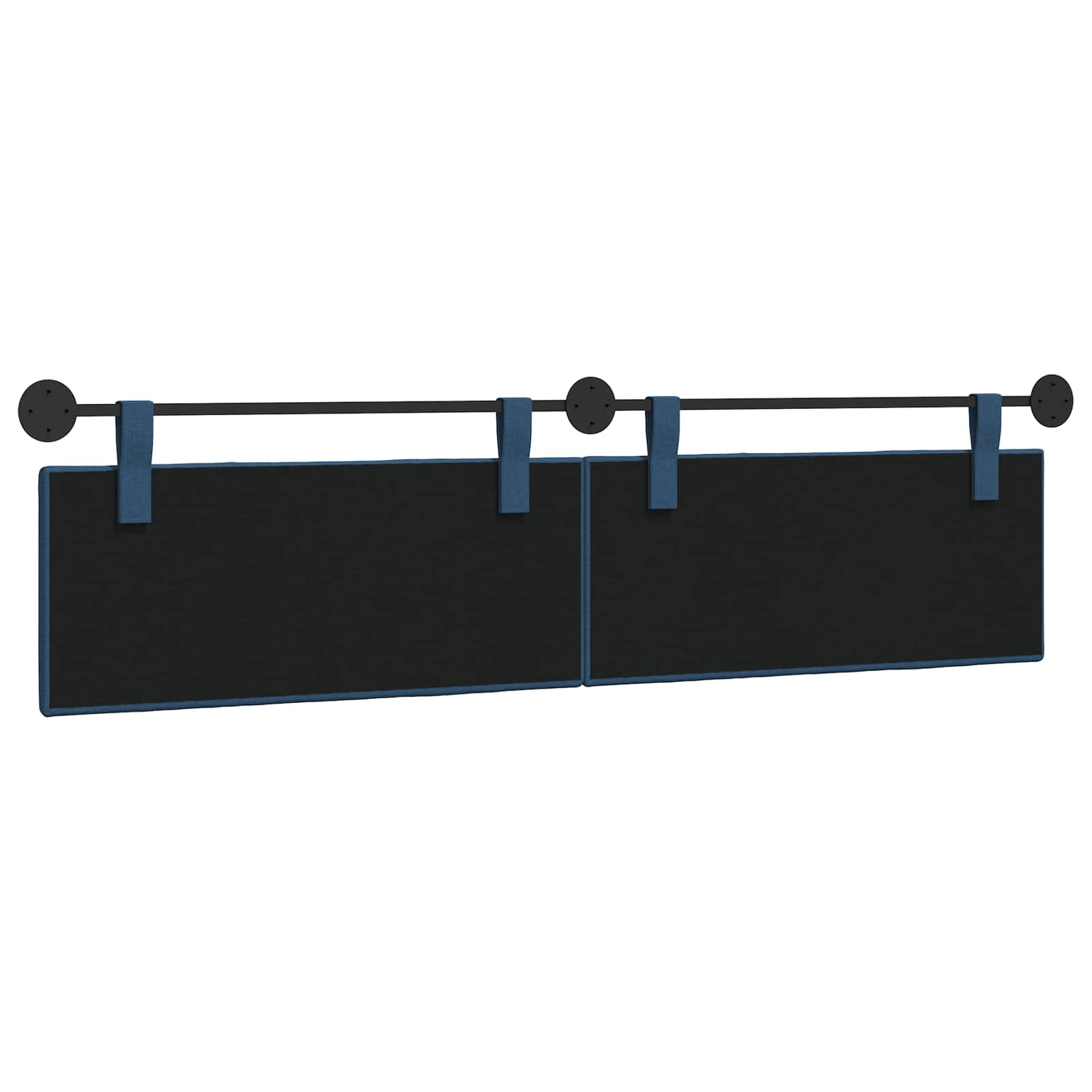 Hängendes Kopfteil Blau Stoff