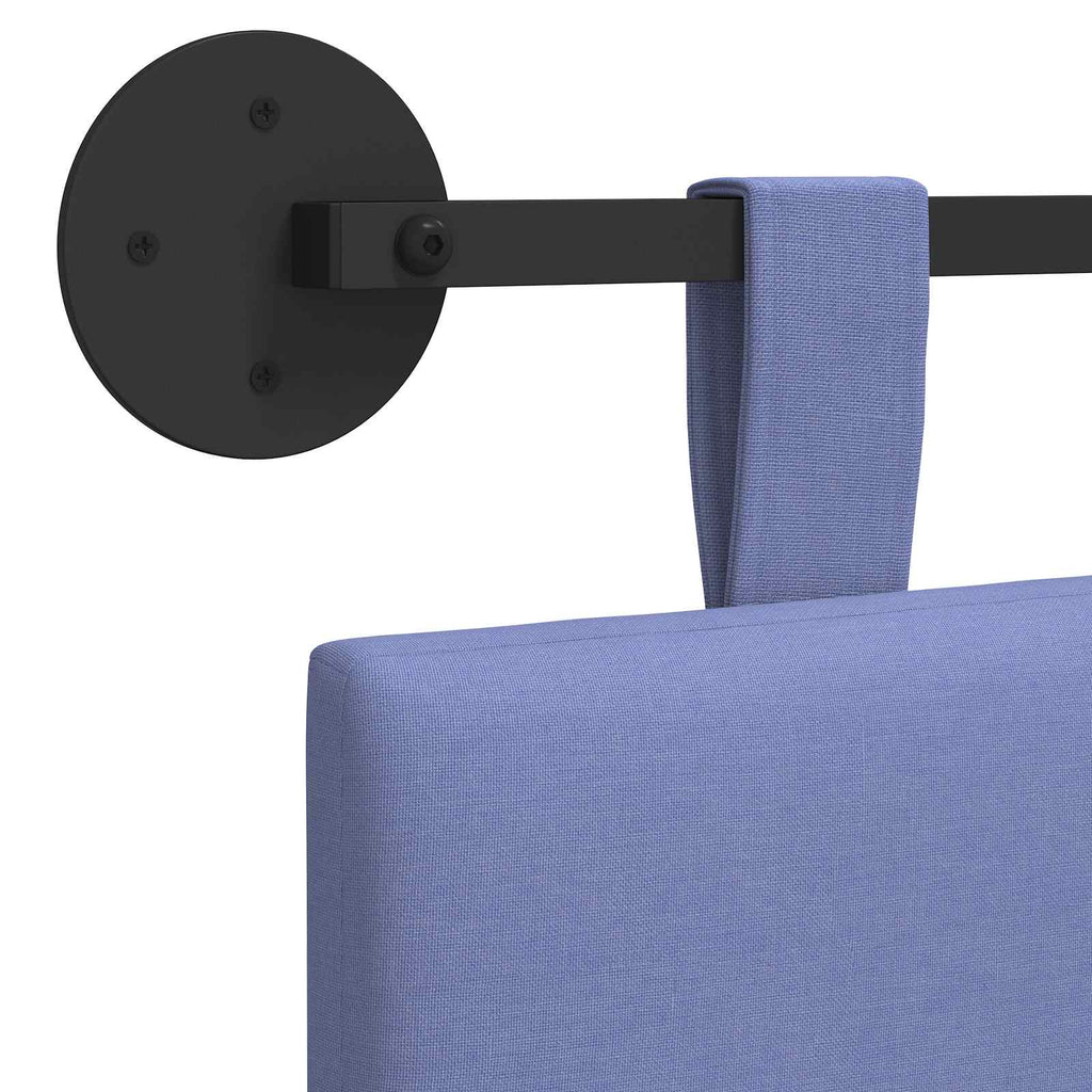 Hängendes Kopfteil Jeans blau Stoff