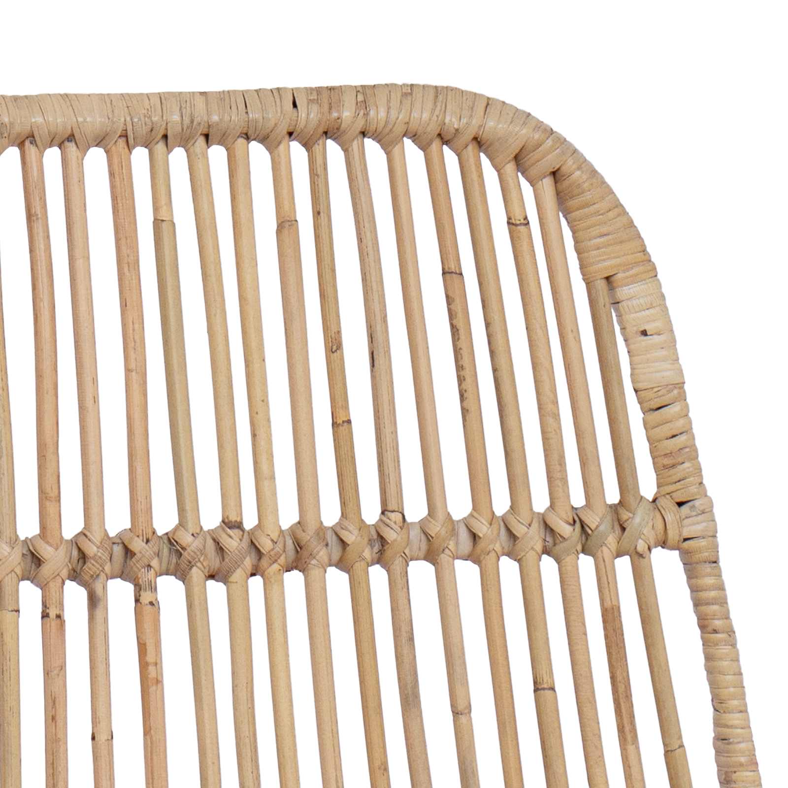Barhocker 2 pcs Natur 44 x 54 x 96 cm Rattan und Stahl