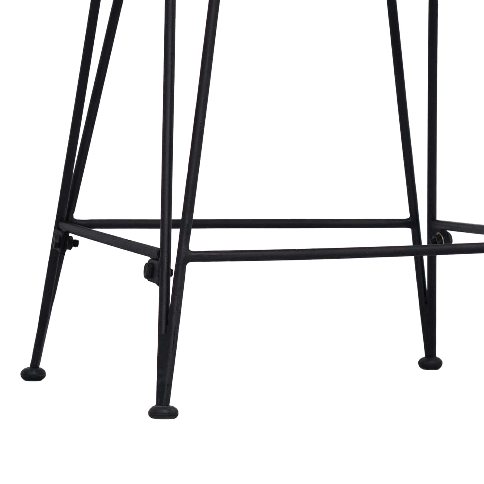 Barhocker 2 pcs Schwarz 44 x 54 x 96 cm Rattan und Stahl