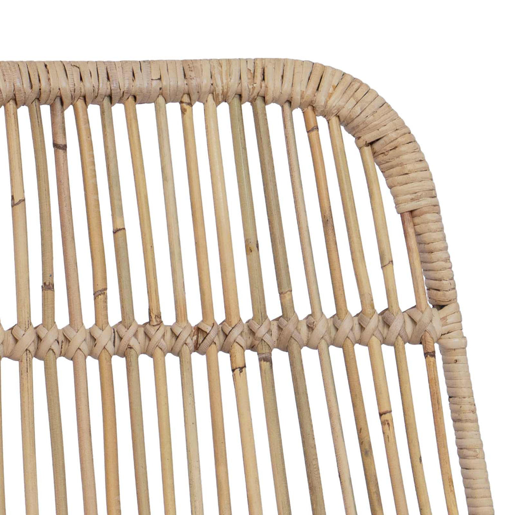 Barhocker 2 pcs Natur 44 x 55 x 109 cm Rattan und Stahl