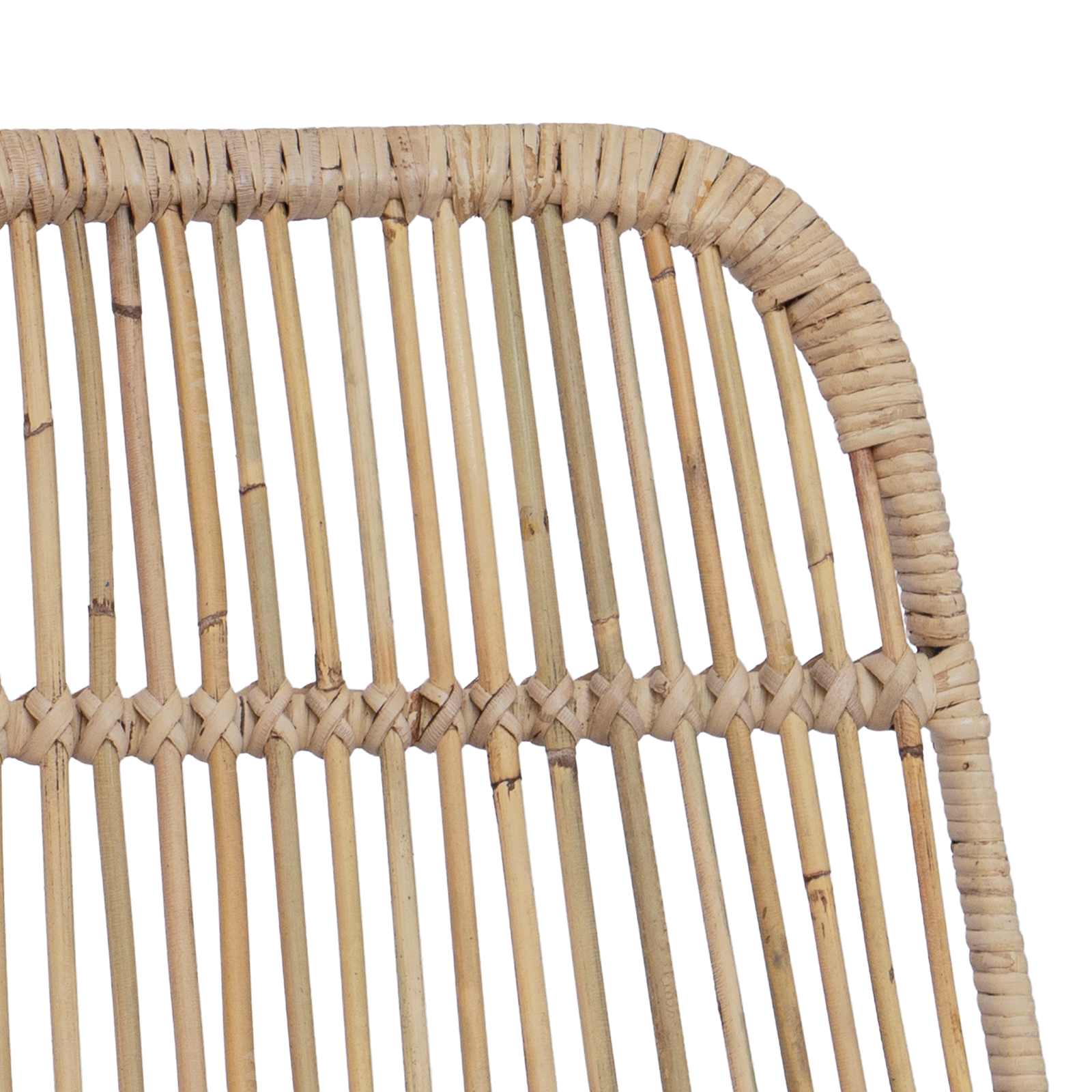 Barhocker 2 pcs Natur 44 x 55 x 109 cm Rattan und Stahl