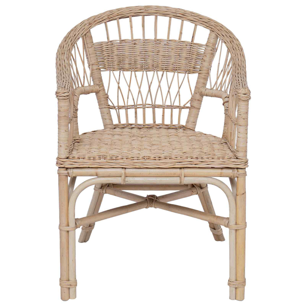 Stapelstuhl Natur 60 x 60 x 81 cm Rattan