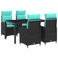 Outdoortisch-Set 5 pcs Poly-Rattan