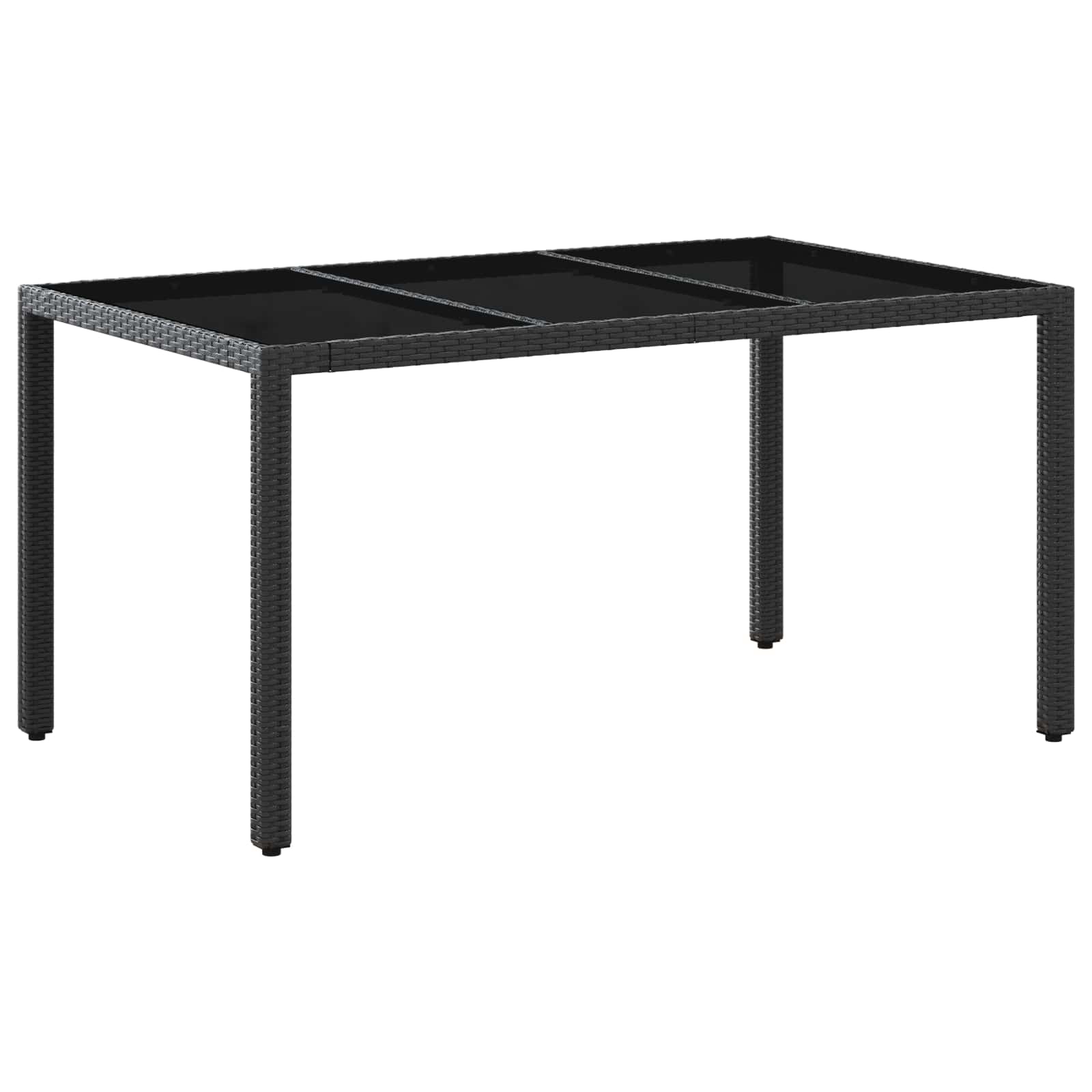 Outdoortisch-Set 7 pcs Poly-Rattan