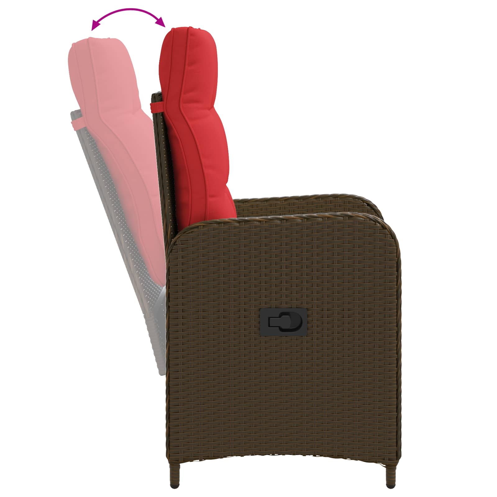 Outdoortisch-Set 5 pcs Poly-Rattan