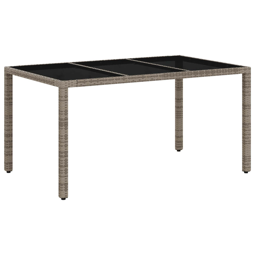 Outdoortisch-Set 7 pcs Poly-Rattan
