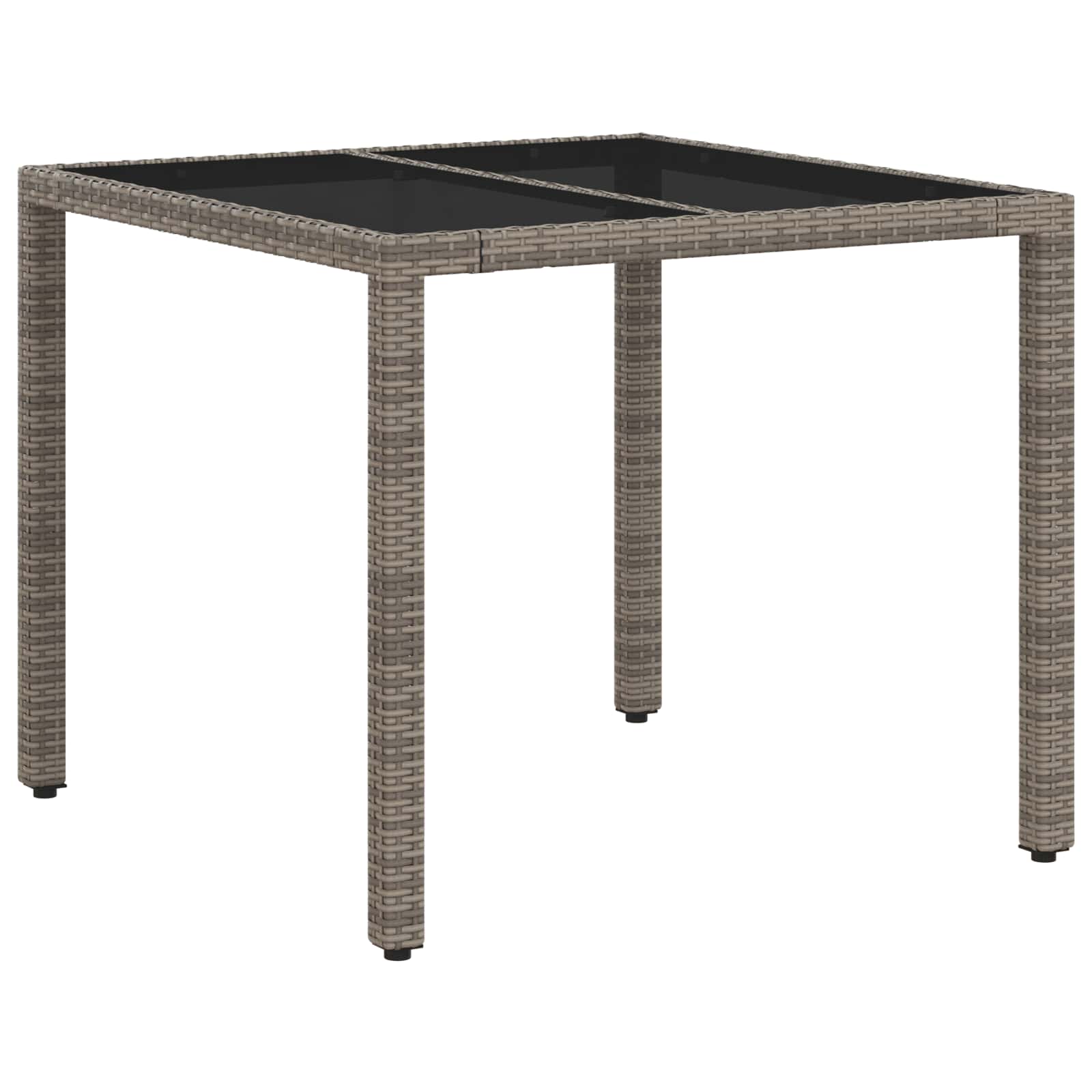 Outdoortisch-Set 3 pcs Poly-Rattan