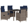 Outdoortisch-Set 5 pcs Poly-Rattan