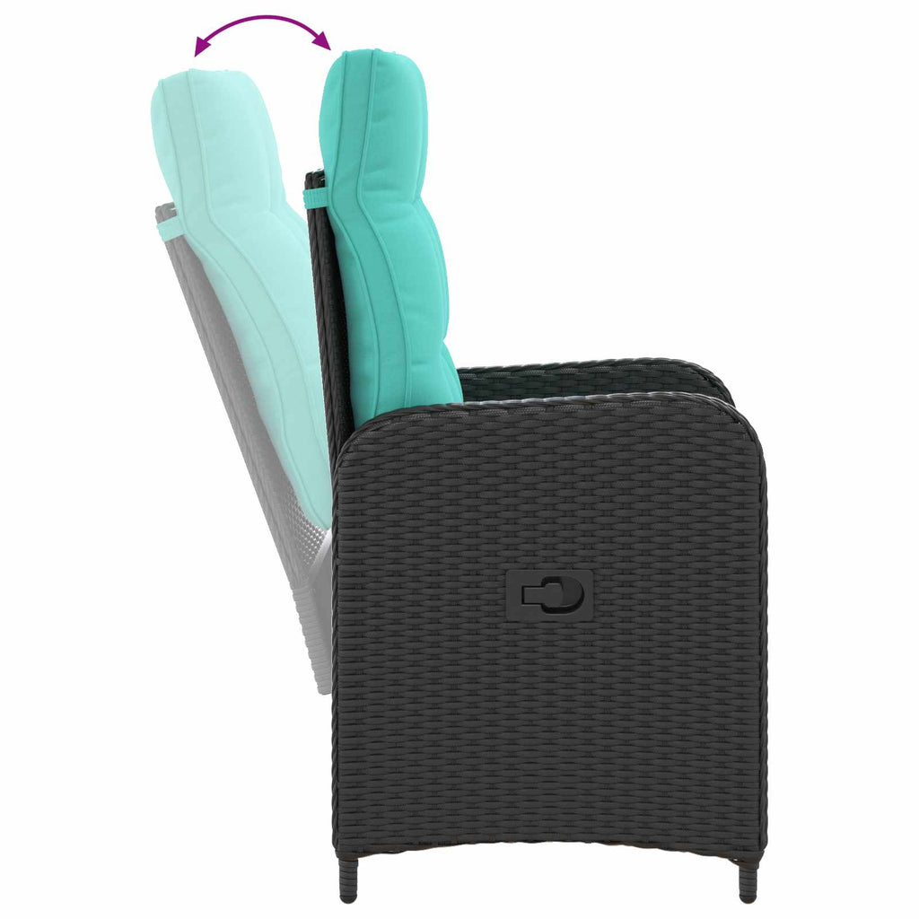 Outdoortisch-Set 5 pcs Poly-Rattan