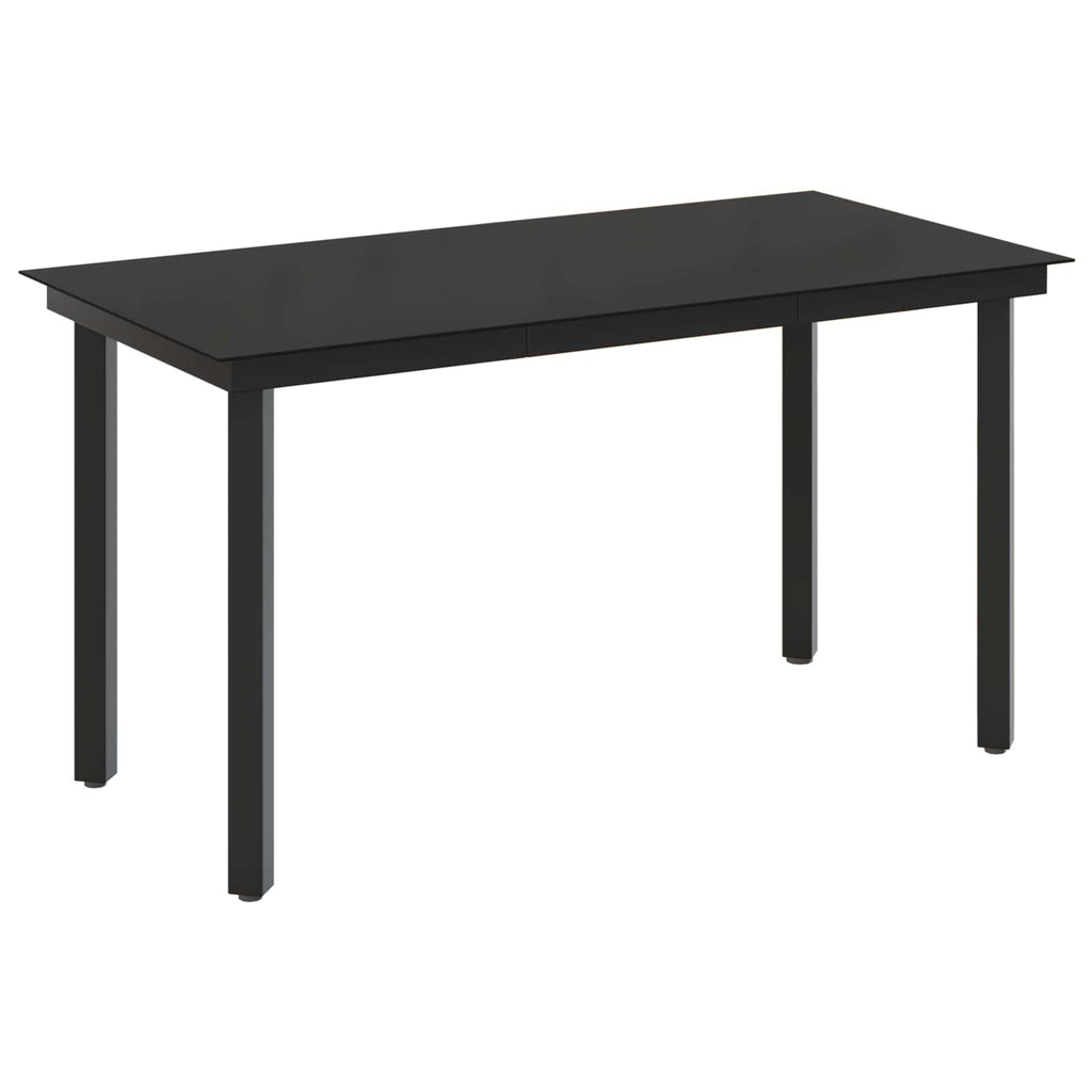 Sofa-Tischset mit Kissen mit Kissen 5 pcs Schwarz und Cremeweiß