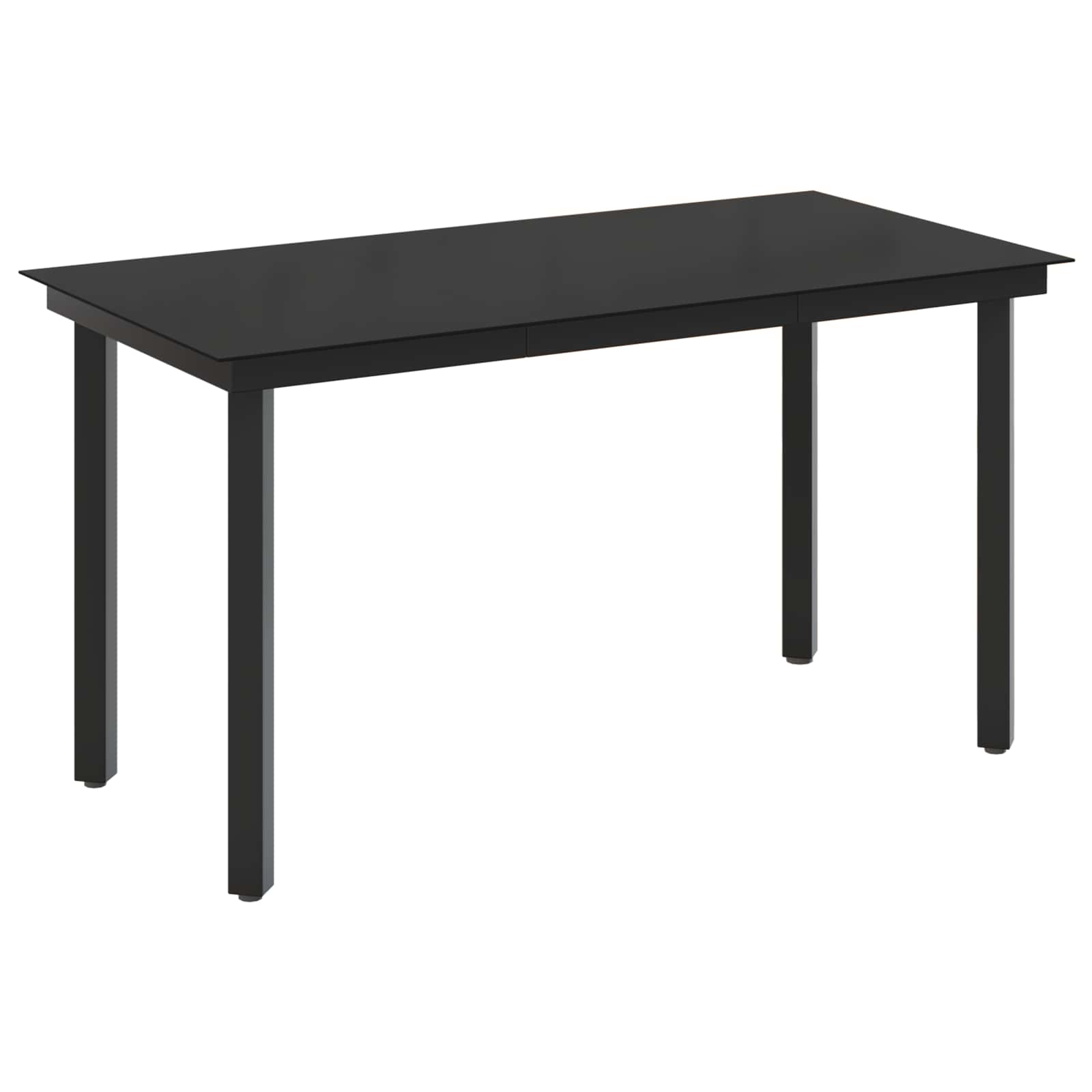 Sofa-Tischset mit Kissen mit Kissen 7 pcs Schwarz und Cremeweiß