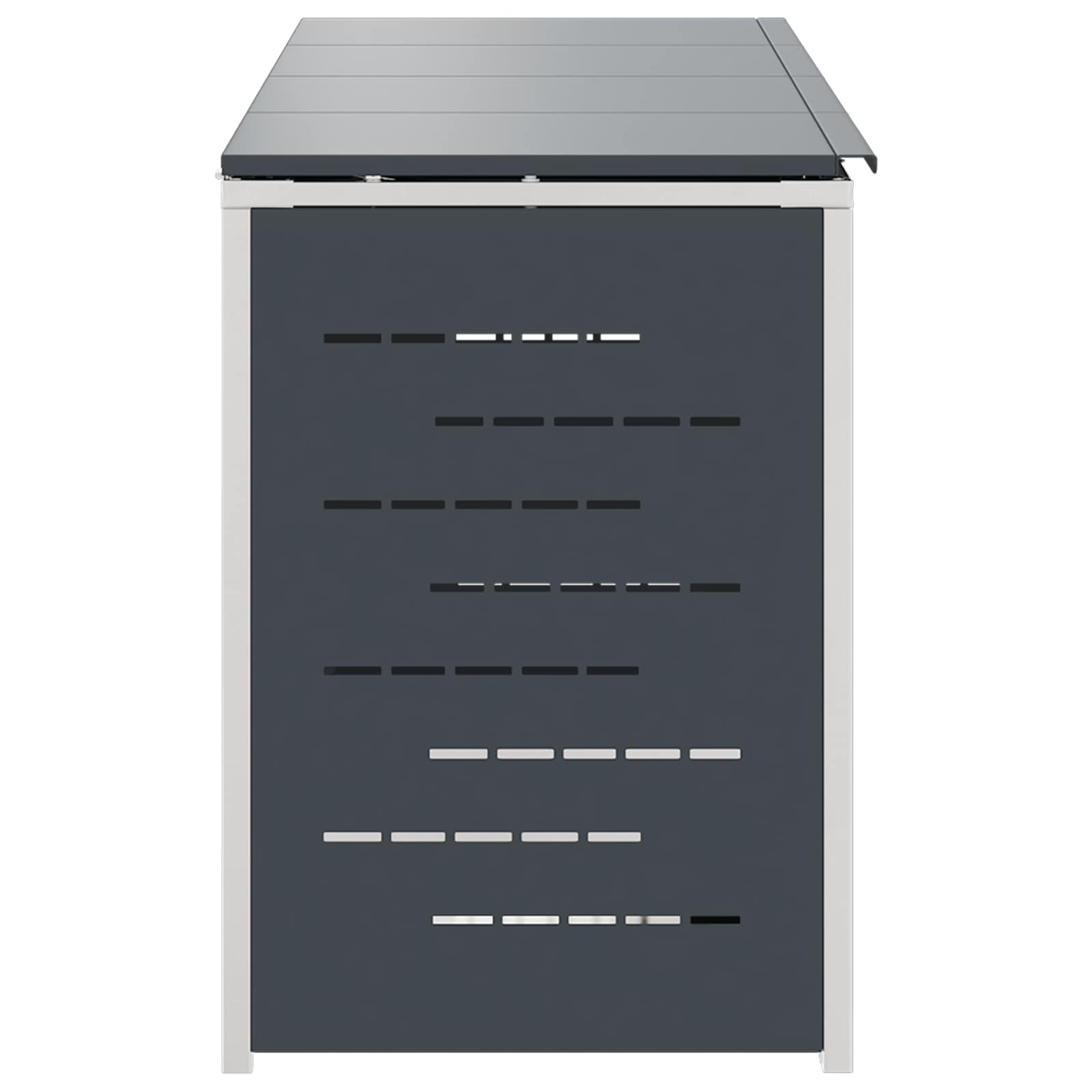 Mülltonnenbox for 4 Bins 240L Edelstahl Anthrazit