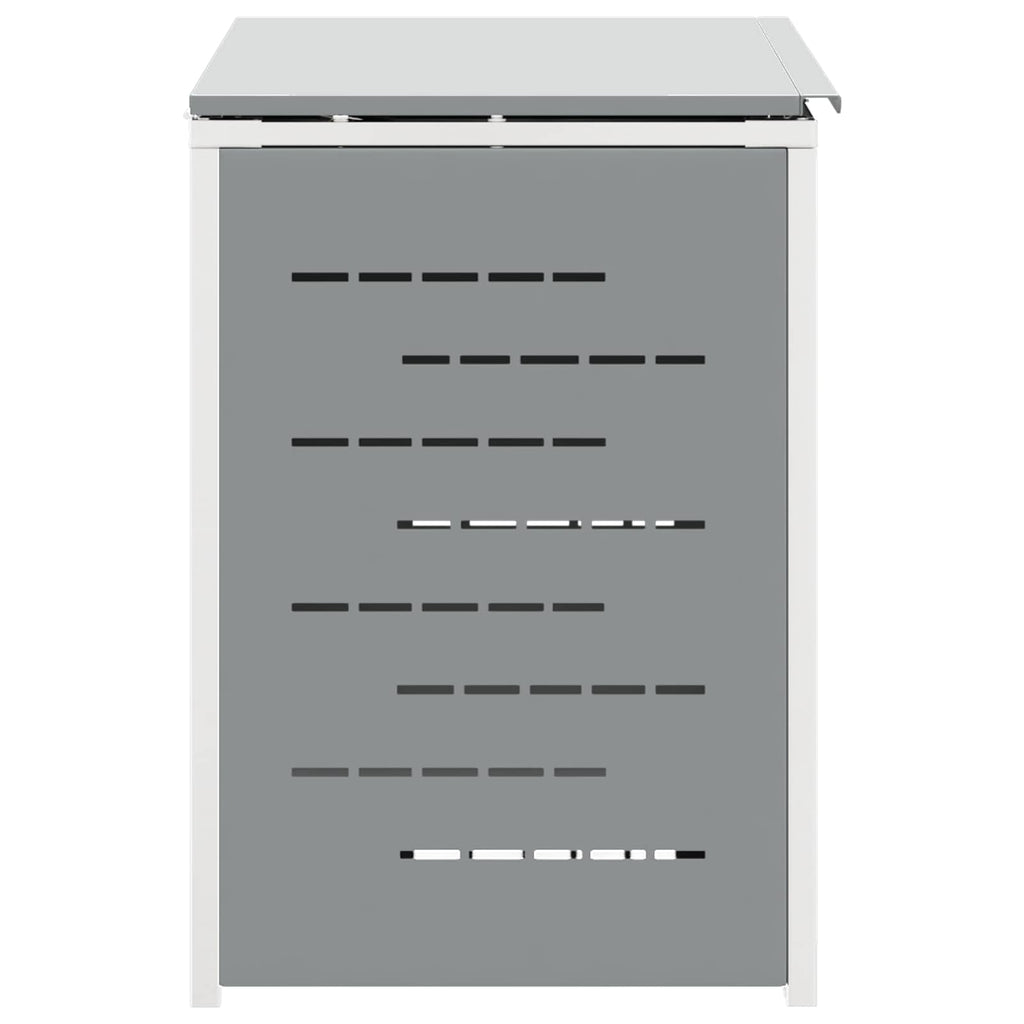 Mülltonnenbox for 2 Bins 240L Edelstahl Grau