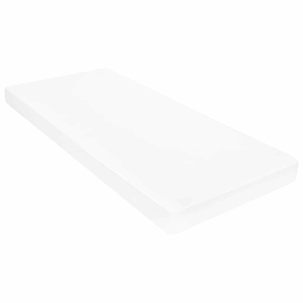 Tag-Bett mit Matratze Wachsbraun und Weiß 90 x 200 cm