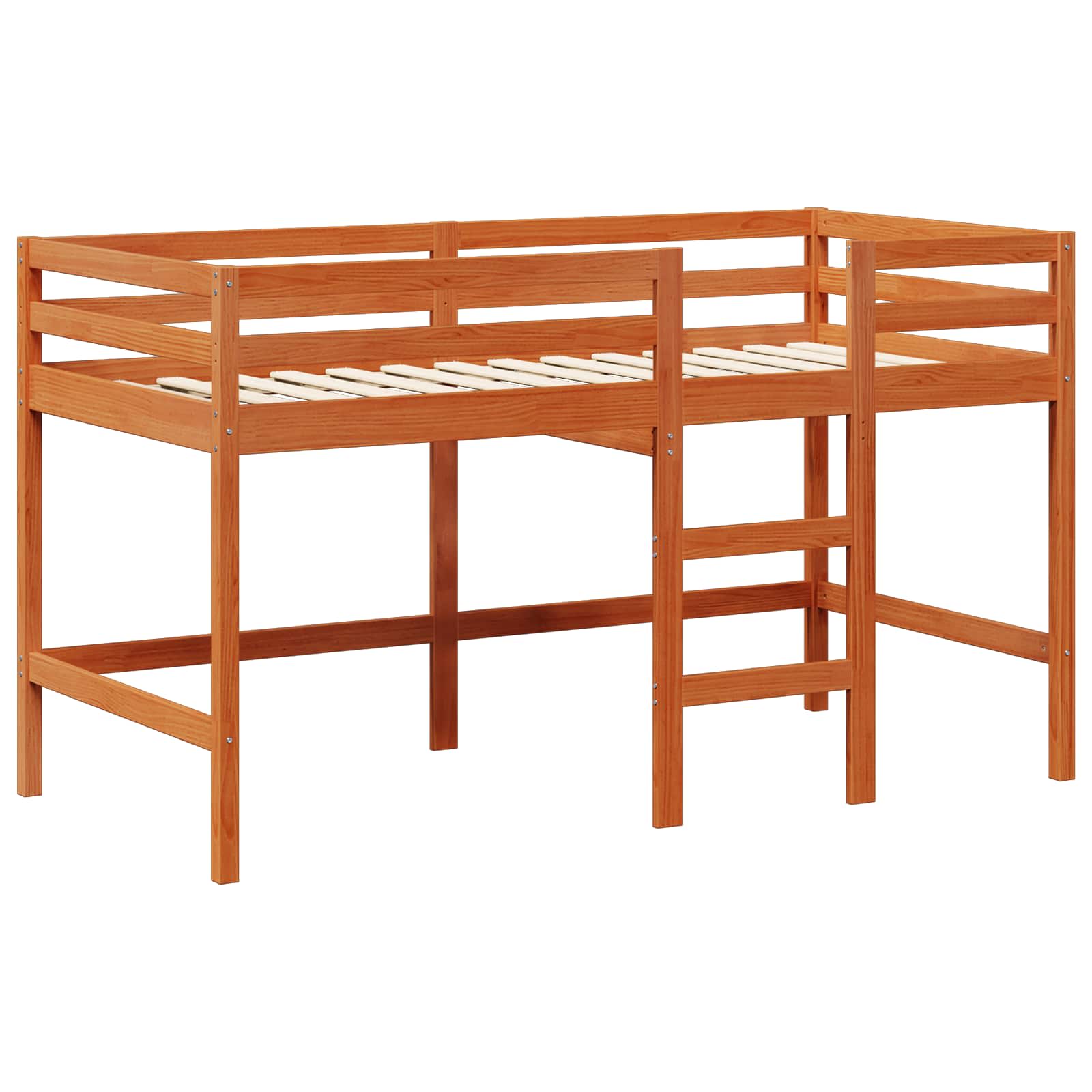 Tagesbett Set 2 pcs Wachsbraun Massives Kiefernholz