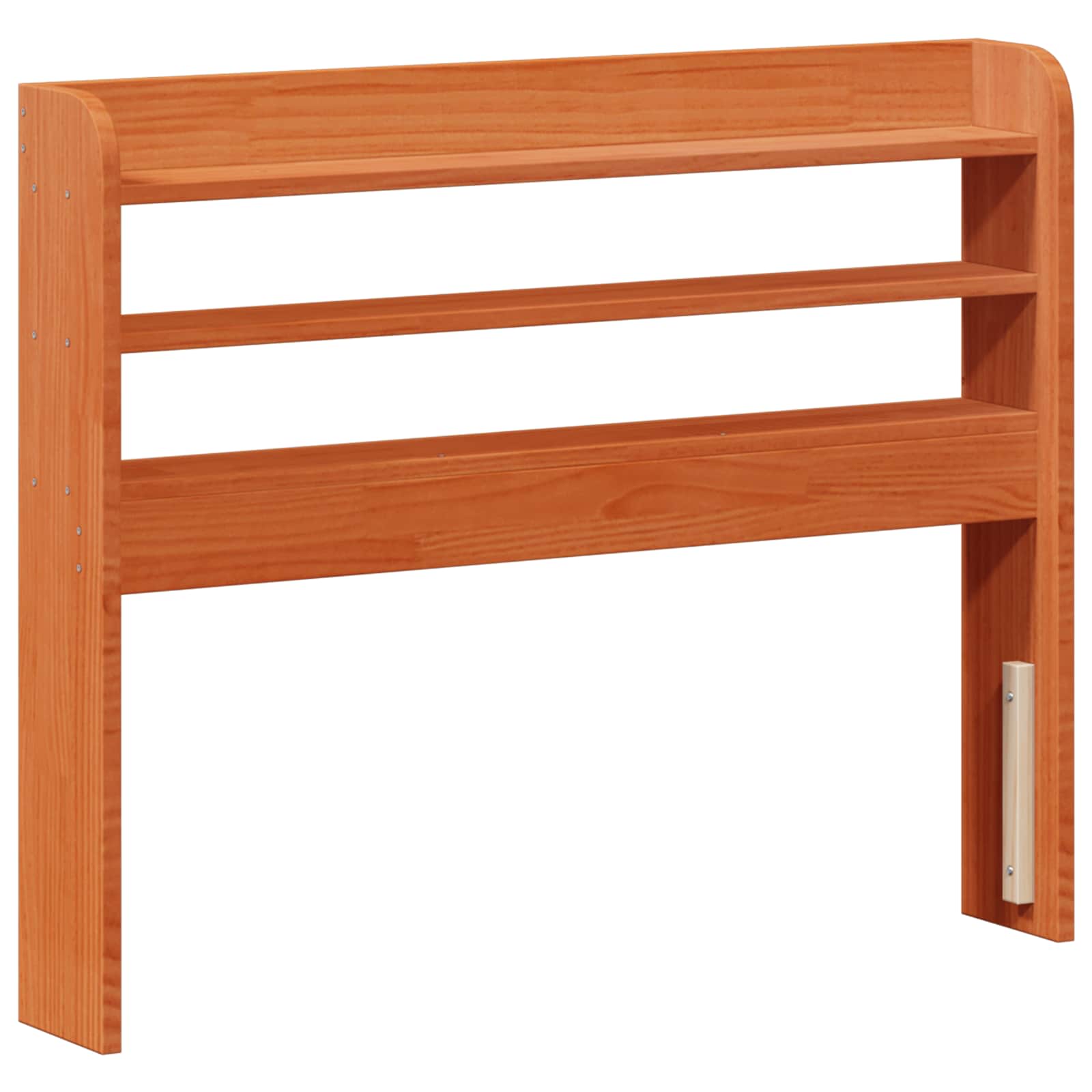 Bettrahmen mit Kopfteil 2 pcs Wachsbraun Massivholz Kiefer