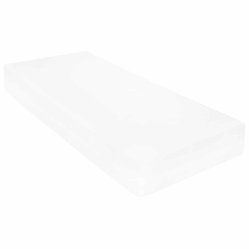 Tag-Bett mit Matratze Wachsbraun und Weiß 90 x 200 cm