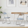 Klappstuhl 2 pcs Grau 48 x 43,5 x 81 cm Kunstleder