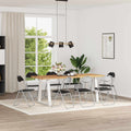 Klappstuhl 8 pcs Schwarz und Grau 48 x 43,5 x 81 cm Kunstleder
