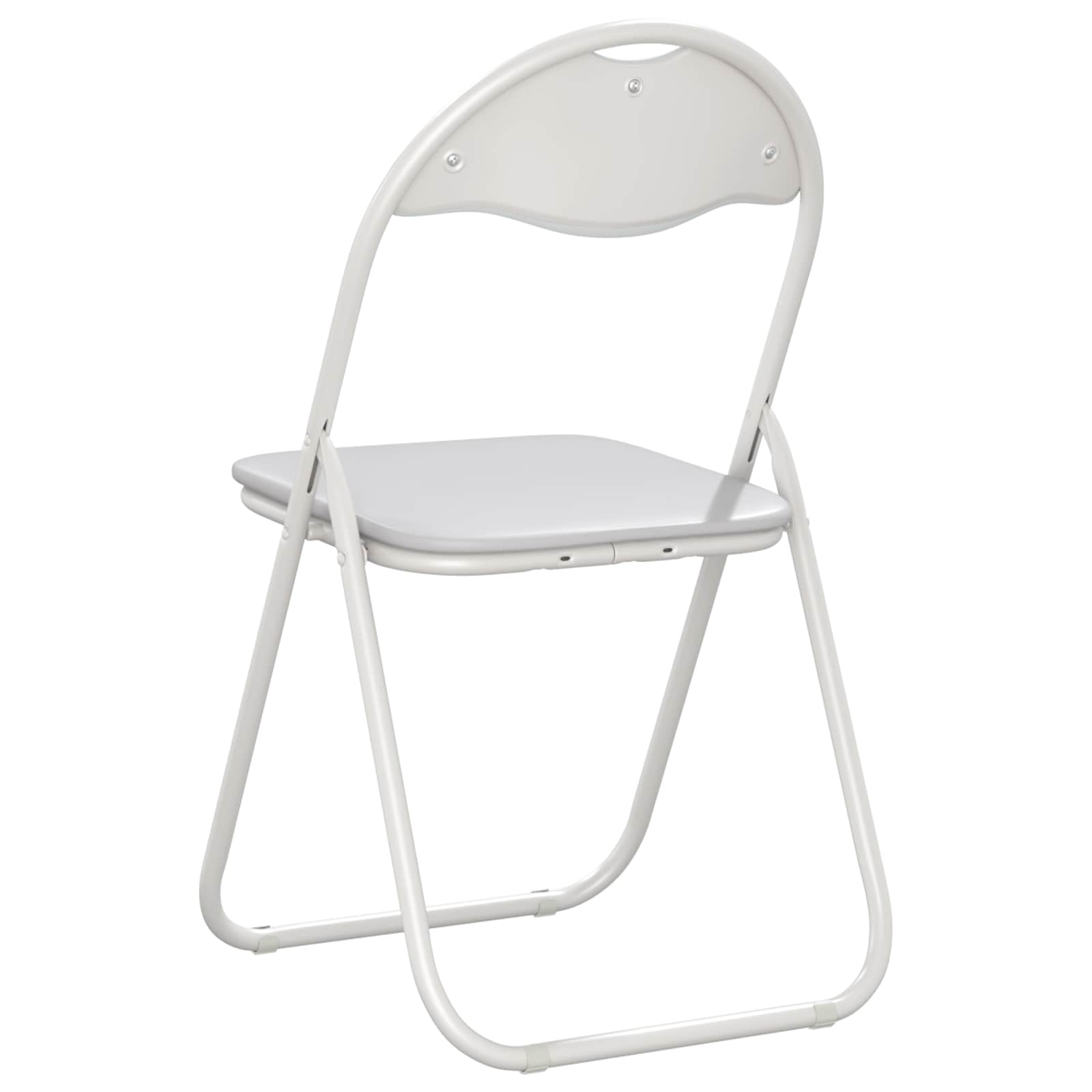 Klappstuhl 8 pcs Weiß 48 x 43,5 x 81 cm Kunstleder